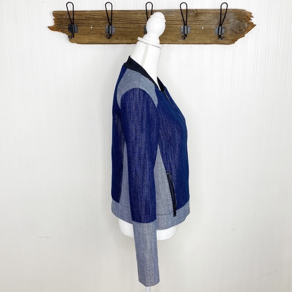 Tibi Jacket Colorblock Full Zip - Picture 2 of 11